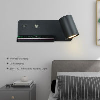 Indoor Wall lamp Wireless Charging Wall light USB GU10 5W Switch Sconce For Bedroom Reading room Modern Interior lighting Decora