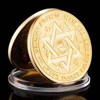 【CW】 Collection Commemorative Coin Egyptian Mythology The of Horus Souvenir gold Plated Collectible