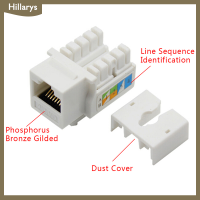 [Hillarys] 5ชิ้น CAT6 RJ45 110 PUNCH Down Keystone คอมพิวเตอร์โมดูลเครือข่าย Ethernet JACK