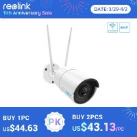 Reolink 4MP ไร้สาย Ip กล้อง Wifi 2.4G/5Ghz Onvif อินฟาเรดการมองเห็นได้ในเวลากลางคืนกันน้ำกลางแจ้งและในร่มบ้านการเฝ้าระวัง RLC-410W