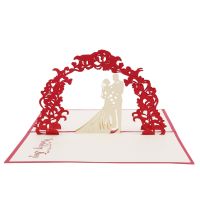 Hot New 3D Greeting Card Love Romantic Birthday Wedding Aniversary Valentine 39;s Day Invitations Greeting Cards Gifts