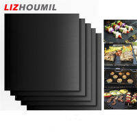 LIZHOUMIL เครื่องล้างจานปลอดภัย,แผ่นรองจานทนอุณหภูมิสูงไม่ติดแผ่นรองย่างบาร์บีคิวตะแกรงเตาอบจำนวน5ชิ้น