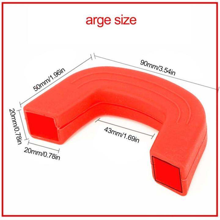อุปกรณ์ป้องกันที่จับหม้อแขนฝาครอบที่จับที่จับหม้อหม้อลื่นซิลิโคนป้องกันน้ำร้อนลวกทนความร้อนได้ถุงมือเตาอบชิ้นส่วนเครื่องครัวสำหรับห้องครัว