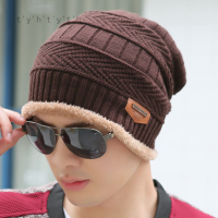 TYHผู้ชายผู้หญิงถักสำหรับฤดูหนาวBeanies Skull Hippopผ้าพันคอเดินใหญ่พิเศษหมวกหมวกกีฬาหมวกเด็กใส่ได้ทั้งชายและหญิง