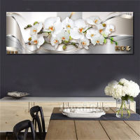 diy diamond painting,5d large painting flowers diamond embroidery sale White Orchids picture of rhinestone mosaic kit