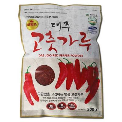 พริกป่นเกาหลี คุณภาพระดับพรีเมี่ยม AAA grade korea gochugaru powdered red pepper for seasoning(고추가루) 1kg. (daejoo brand)