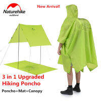 Naturehike ปีนเขากลางแจ้งเดิน3 In 1 Poncho Triad To Groundsheet กันสาดเสื้อกันฝนเสื้อกันฝนกลางแจ้ง