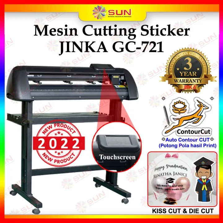 Mesin Cutting Sticker JINKA GC 721 PRO LED Auto Contour Cut COREL DRAW ...