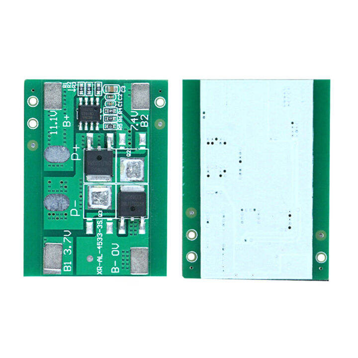 pcbfun-3สาย18650แบตเตอรี่ลิเธียมแผ่นป้องกัน11-1v-เครื่องกวาดพลังงานแบตเตอรี่แผ่นป้องกันจำกัดกระแส5a