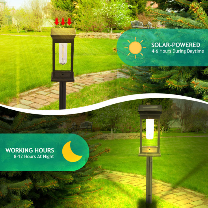 solar-garden-lights-outdoor-4-pack-outdoor-lights-solar-powered-with-warm-white-tungsten-filament-lights-waterproof-auto-on-off-solar-garden-ornaments-outdoor-for-yard-pathway-patio-decorative