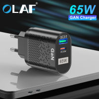 65W GaN 3เครื่องชาร์จเดสก์ท็อป Fast Charger QC 3.0 PD Type C อะแดปเตอร์ USB Quick Charge4.0 GaN3สำหรับ Samsung ชาร์จศัพท์