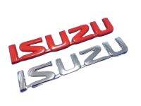 โลโก้ตัวอักษร ISUZU สีแดงและสีชุบ ตัวเล็ก  มี 2 สีให้เลือก ชุบโครเมี่ยมและแดง ติดหลังรถ ราคาต่อชิ้น