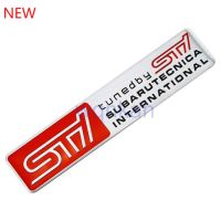 High quality 1 x Aluminum STI SUBARU WRC Logo Car Auto Trunk Emblem Decorative Side Rear Badge Sticker Decal