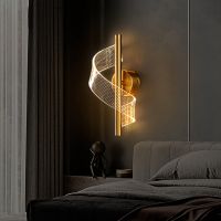 1 PCS LED Wall Lamp Indoor Lighting Gold Home Bedside Living Room Corridor Decorative Wall Lamp