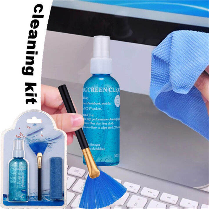 3PCS Set Cleaning Kit For LCD Laptop Screen Keyboard Cleaning Kit