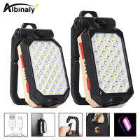 Strong Light COB Work Light LED Flashlight with Magnet Multiple Lighting Modes Built-in Rechargeable Lithium Battery