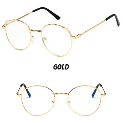 【READY STOCK】Korean Ulzzang R Round Eyeglasses Women Anti Blue Eyeglasses