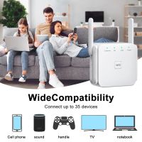 5Ghz WiFi Repeater Wireless WiFi Extender 1200Mbps Wi-Fi Amplifier Long Range WiFi Signal Booster 2.4G Wifi Repiter WiFi Range Extender WiFi ขยายสัญญาณ wifi ตัวกระจายสัญญาณ wifi เครื่องขยายสัญญาณ เราเตอร์ไร้สาย ตัวขยายสัญญาณ wifi ขยายสัญญาณไวไฟ