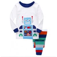 Child Robot Kids Toddler Boys Pajamas Pyjamas Set Long Sleeve Sleepwear Outfits