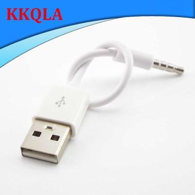 QKKQLA 3.5mm Jack 4 pole Male Plug Connector to USB 2.0 type A Male Cable Adapter for Car Device MP3/MP4 Headphone