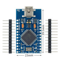 10PCS Pro Micro ATMEGA32U4 5V16MHZ Module With the Bootloader for Arduino MINI USBMicro USB with 2 Row Pin Header for Arduino