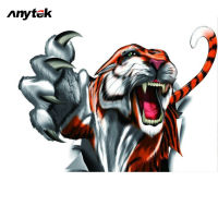 ANYTEK สติกเกอร์ติดรถยนต์แบบมีกาวในตัว,รูปลอกตกแต่งลวดลายเสือมีสีสันเท่ๆกันน้ำถอดออกได้