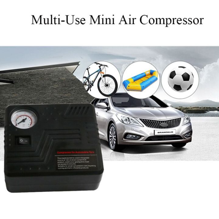 ปั๊มลม-ปั๊มลมยาง-ปั๊มลมรถยนต์-ที่เติมลมยาง-ปั๊มลมไฟฟ้า-ปั๊มลมพกพา-สำหรับรถยนต์และมอเตอร์ไซค์-12v-mini-air-compressor