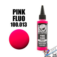 SKULL COLOR 100.013 PINK FLUO ACRYLIC COLOR 60ML FLUORESCENT PAINT สีอะครีลิกสำหรับพลาสติก โมเดล VCA GUNDAM