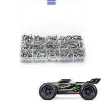 ทั้งชุดสแตนเลสชิ้นส่วนอัพเกรดเครื่องมือสกรูสำหรับรถ RC 1/8 Traxxas เลื่อน