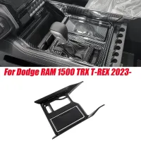 ชุดตกแต่งกรอบเกียร์เกียร์รถยนต์สำหรับ Dodge RAM 1500 TRX T-REX 2023- Shifter สติกเกอร์ที่ปิดแผงเปลี่ยนภายใน