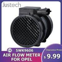 Justech เครื่องวัดการไหลของอากาศเชิงมวลเซ็นเซอร์สำหรับ OPEL MAF OE 5WK9641 5WK9606การสูญเสียกำลังเดินเบาๆของการใช้พลังงานควันสีดำลดการประหยัดน้ำมันเชื้อเพลิง