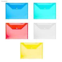 卐✧ Plastic A4 Folders Set Transparent File Document Pockets Budget Sheets Wallets with Index Window Pockets Pack of 10pcs