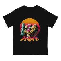 เสื้อยืดผู้ชายเกม Metroid Prime Game Dread Samus Artwork