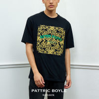 PATTRICBOYLE / AFP / GOLD BAROQUE EMBROIDERED  T-SHIRT เสื้อยืด ดิ้นทอง ลายบาโรค แพททริค บอยล์ / AFP02106BK  02