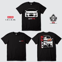 เสื้อยืดคุณภาพดี เสื้อยืด พิมพ์ลายรถยนต์ Nissan R34 GODZILLA Skyline GTR