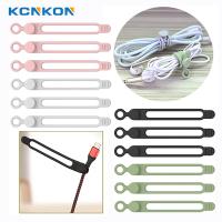 KCNKON Silicone Cable Straps Wire Organizer for EarphoneUSB CableComputer Cable Ties Cord Organizer in Home OfficeSchool