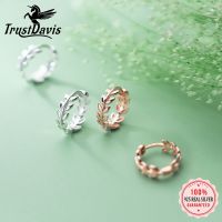 【YD】 TrustDavis Real 925 Sterling Hoop Earrings Wedding Earring Jewelry Wholesale DS106