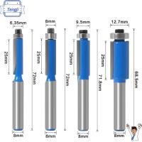 TENGJI ก้านตัดแต่งเครื่อง8มม. ฟันตรงพร้อมตลับลูกปืนเครื่องตัดเจาะรูเครื่องมืองานไม้เครื่องตัดมิลลิ่งขอบคู่ที่ทนทาน