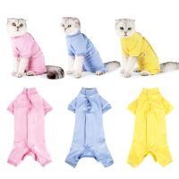 ZZOOI Cat Recovery Suit High-elastic Breathable Fabric Suitable for Cats Protect Your Pet’s Wound Easy to Put on And Take Of