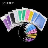 ▩☃❁ 100 PCS Micro Brushes Cotton Swab Eyelash Extension Disposable Eye Lash Glue Cleaning Brushes Applicator Sticks Makeup Tool New