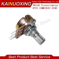 +——{} 5Pcs WH148 B1K B2K B5K B10K B20K B50K B100K B500K 3Pin 15Mm Shaft Amplifier Dual Stereo Potentiometer 1K 2K 5K 10K 50K 100K 500K