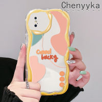 เคส Chenyyka สำหรับ iPhone X Xs Xr Xs Max ภาพวาดศิลปะกราฟฟิตีหลากสีน่ารักเคสโทรศัพท์โปร่งใสซิลิโคนหนาขึ้นใหม่ขอบป้องกันการตกเนื้อครีมกรอบใสเคสป้องกันเคสนิ่ม