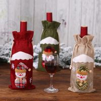 Christmas Wine Bottle Cover Merry Christmas Decorations For Home Christmas Ornament New Year 2023 Christmas Decoration