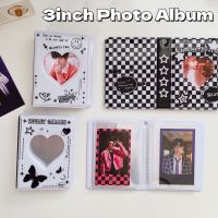 อัลบั้มรูปขาวดำ 3 นิ้ว Butterfly Heart 40 กระเป๋า PP วัสดุ dol Photocard Storage Mini Collection Book