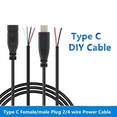 Kabel USB C Tipe C DIY kabel USB C Tipe C DIY pria/wanita untuk membuka 0.3m 1m 2m