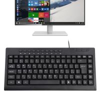 SmartPhonemall KB-301A Multimedia Notebook Mini Wired Keyboard, Arabic Version (Black)