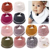 【DT】hot！ Baby Bibs Infant Cotton Bib Newborn Color Scarf Feeding Saliva Bandana Burp Boy Drool