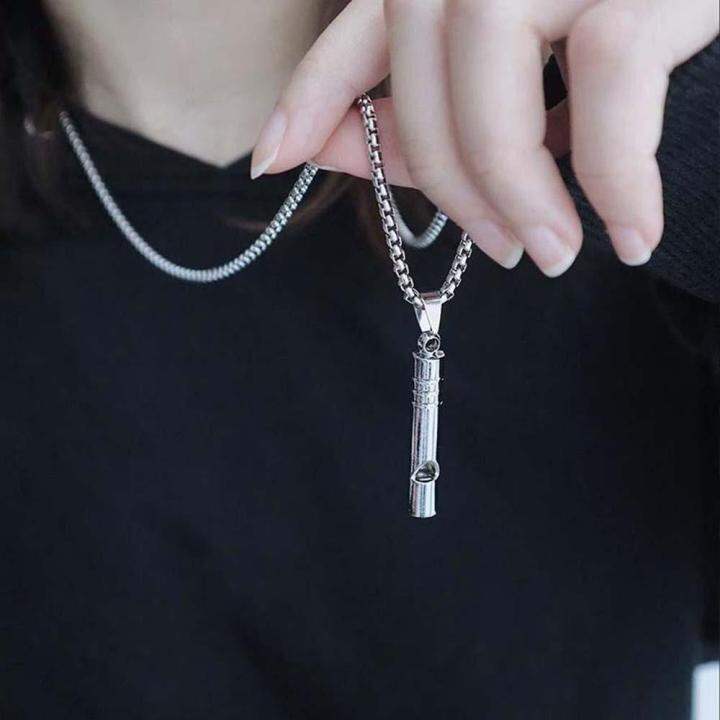 Korean Version of European And American Jewelry Men's Necklace Titanium Steel Pendant