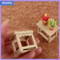 MUMU 2pcs อุปกรณ์บ้านตุ๊กตา 1:12น. ของเล่น DIY ตกแต่งบ้านตุ๊กตาจำลอง เก้าอี้เฟอร์นิเจอร์ไม้ ตู้เก้าอี้ เก้าอี้เฟอร์นิเจอร์ขนาดเล็ก