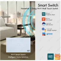 LIGHTTRIO SMART Switch Wi-Fi สวิตซ์ระบบสัมผัส อัจฉริยะ ควบคุมการทำงานผ่าน Smart phone มีไฟแสดงผล LED รุ่น SM-SW/WH